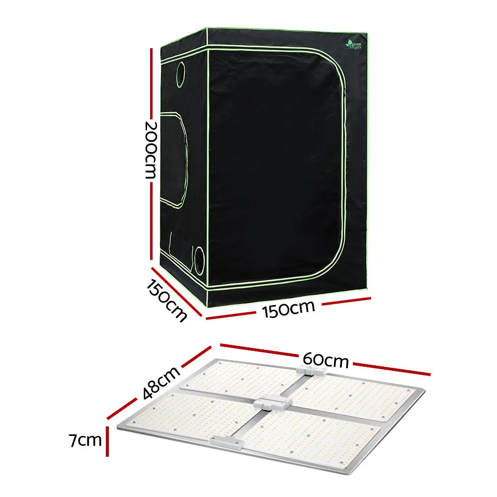 Grow Tent Light Kit 150x150x200CM 4500W LED Full Spectrum