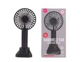 Handheld Fan with Stand Black