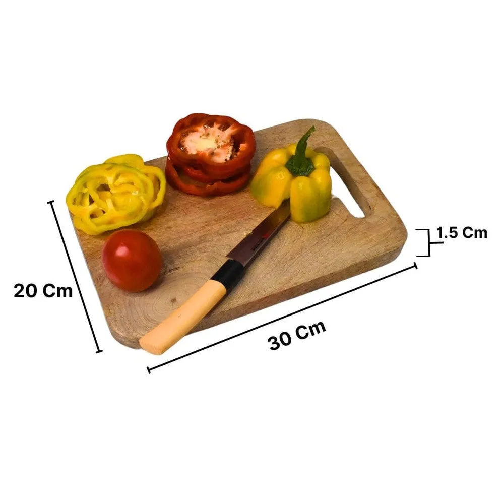 Handmade Mango Wood Chopping Board with Handle