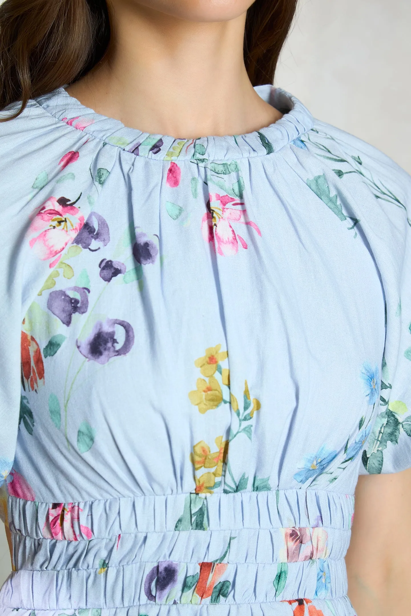 Hazel|Cut-Out Floral Dress