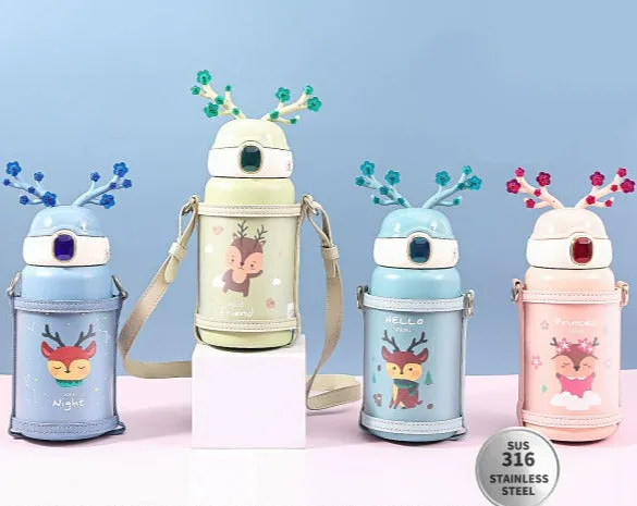 hello friends stylish raindeer sipper water-bottle.(550mL)