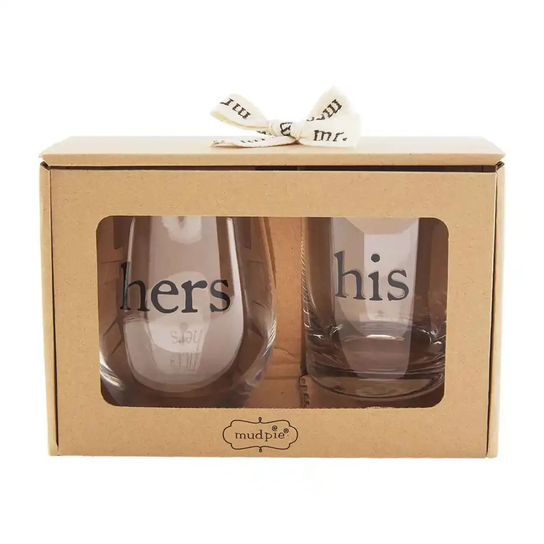 His & Hers Glass Set