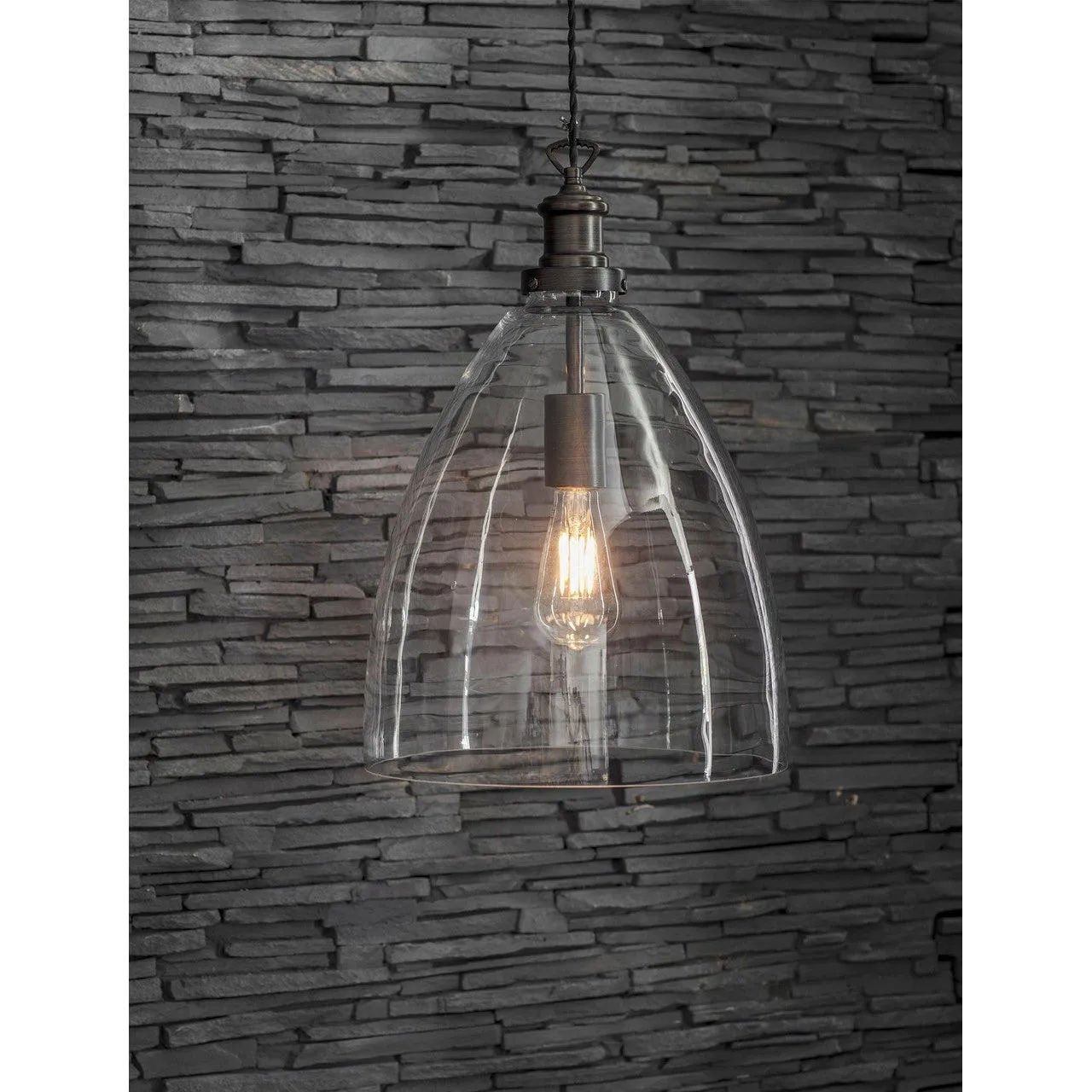 Hoxton Bullet Pendant Light - Antique Bronze