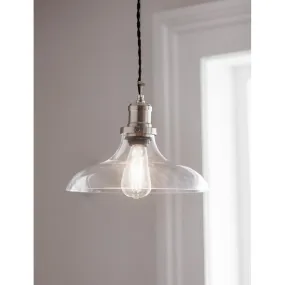 Hoxton Pendant Light, Large - Satin Nickel