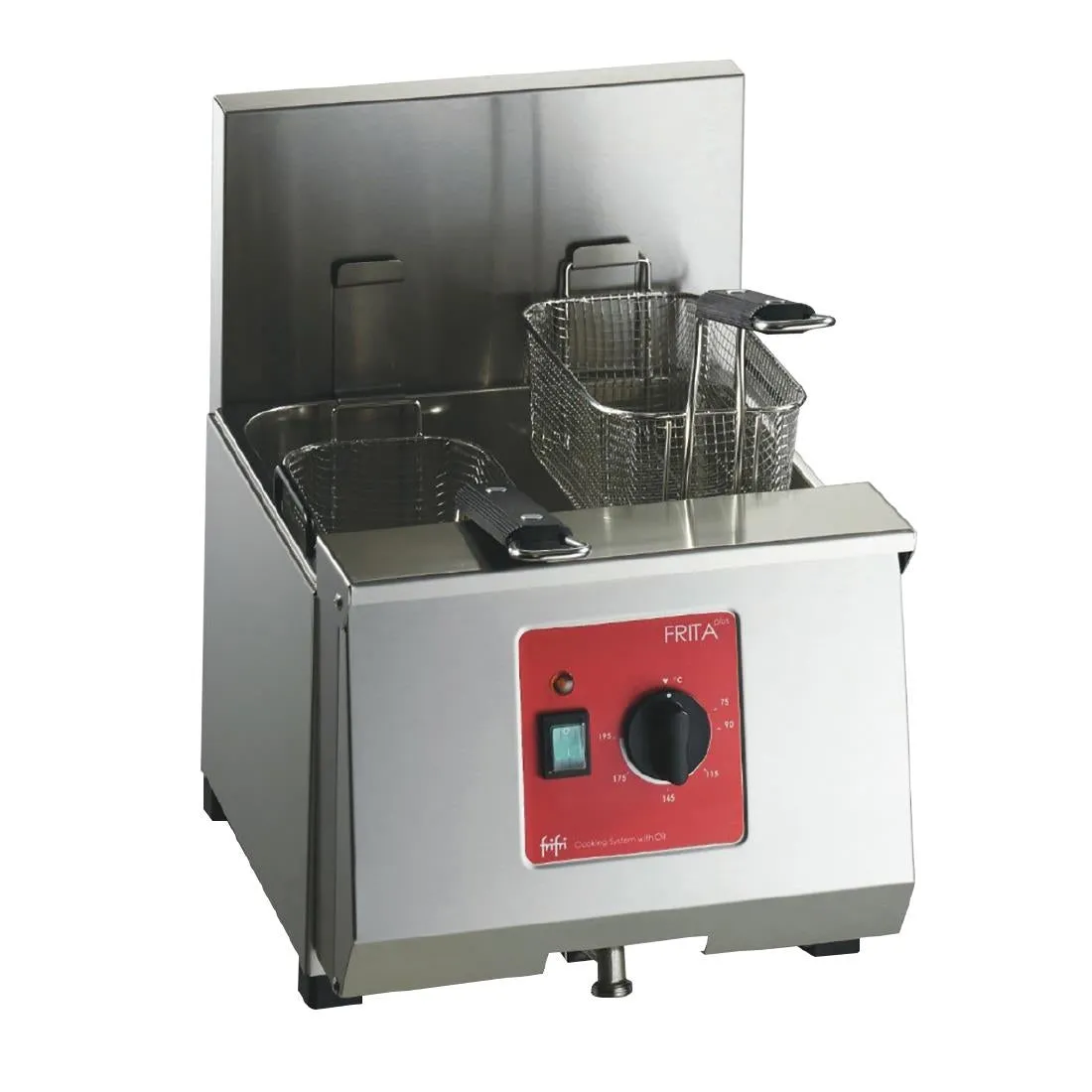 HS084-3PH FriFri Frita  8 Electric Countertop Fryer Single Tank Single Basket 6.9kW Three Phase