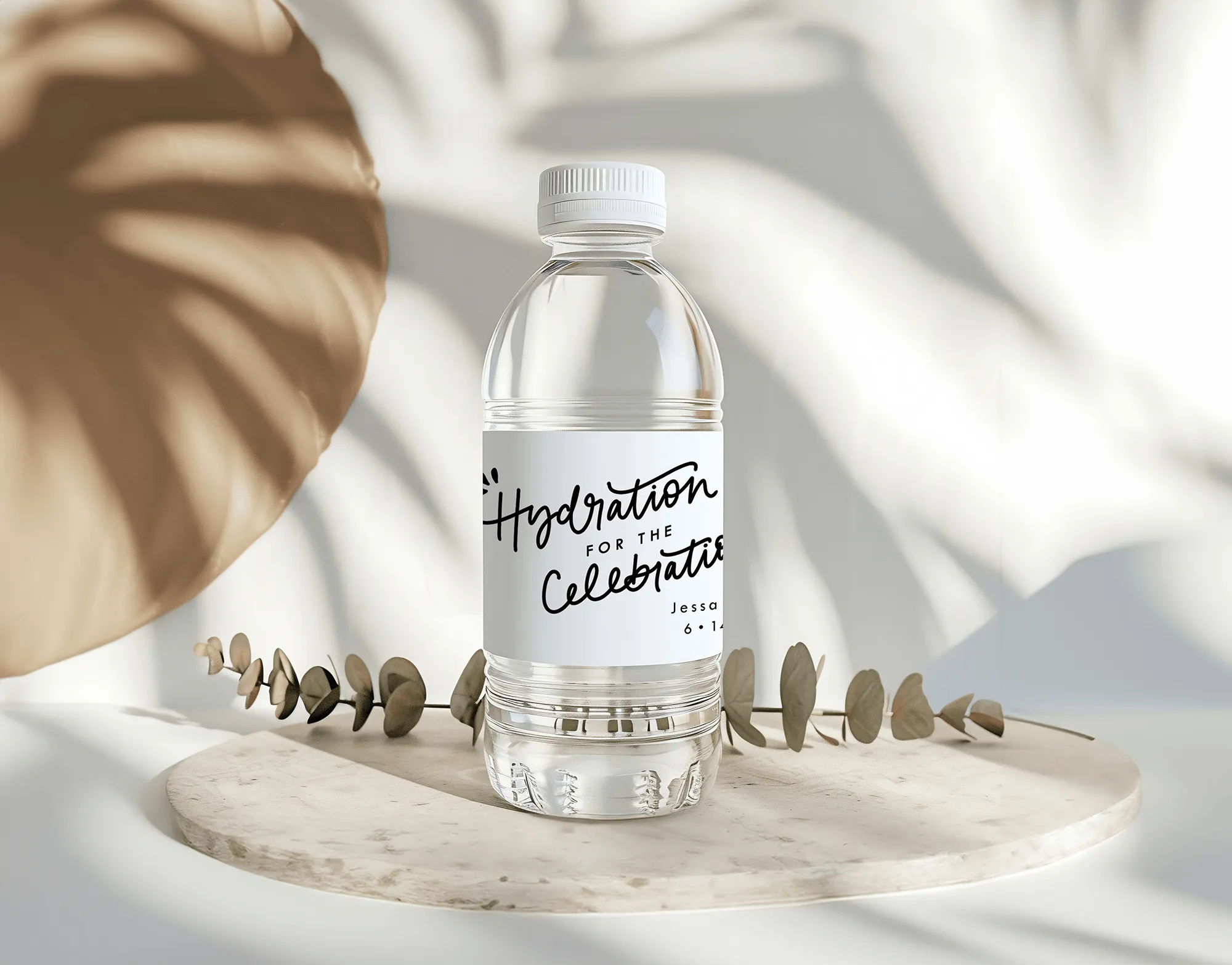 Hydration for the Celebration Wedding Water Bottle Labels