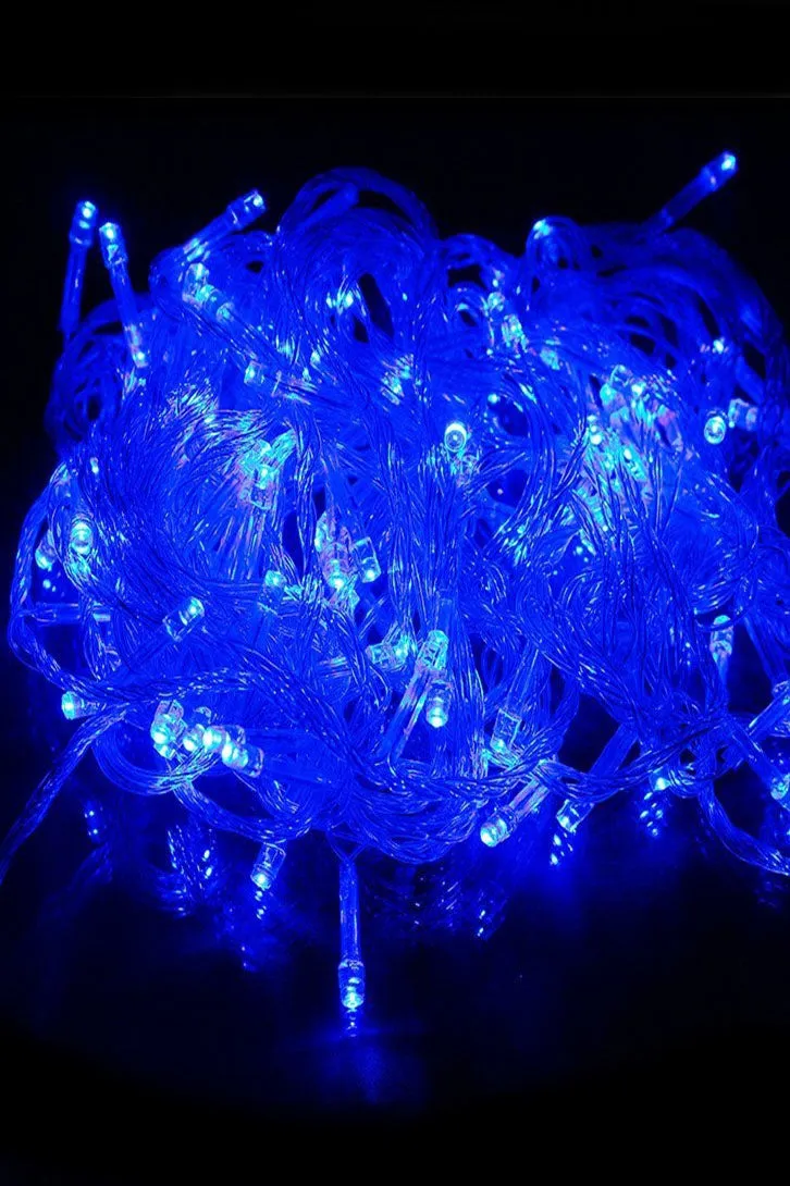 Indoor/Outdoor 200 LED String Lights with Flexible Clear Wire