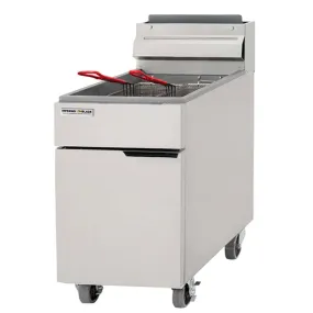 Inferno Blaze Premium IBP-GF-75-NG Natural Gas 75 lb Floor Model Fryer 170,000 BTU