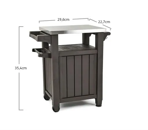 Keter BBQ Side Table Pequeño brown