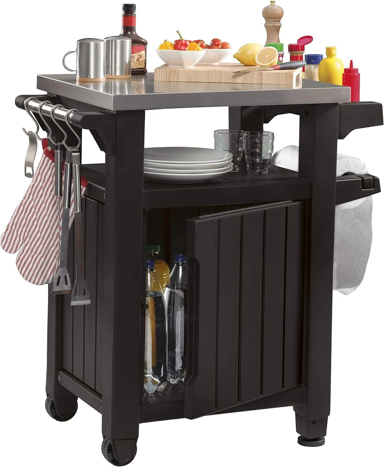 Keter BBQ Side Table Pequeño brown