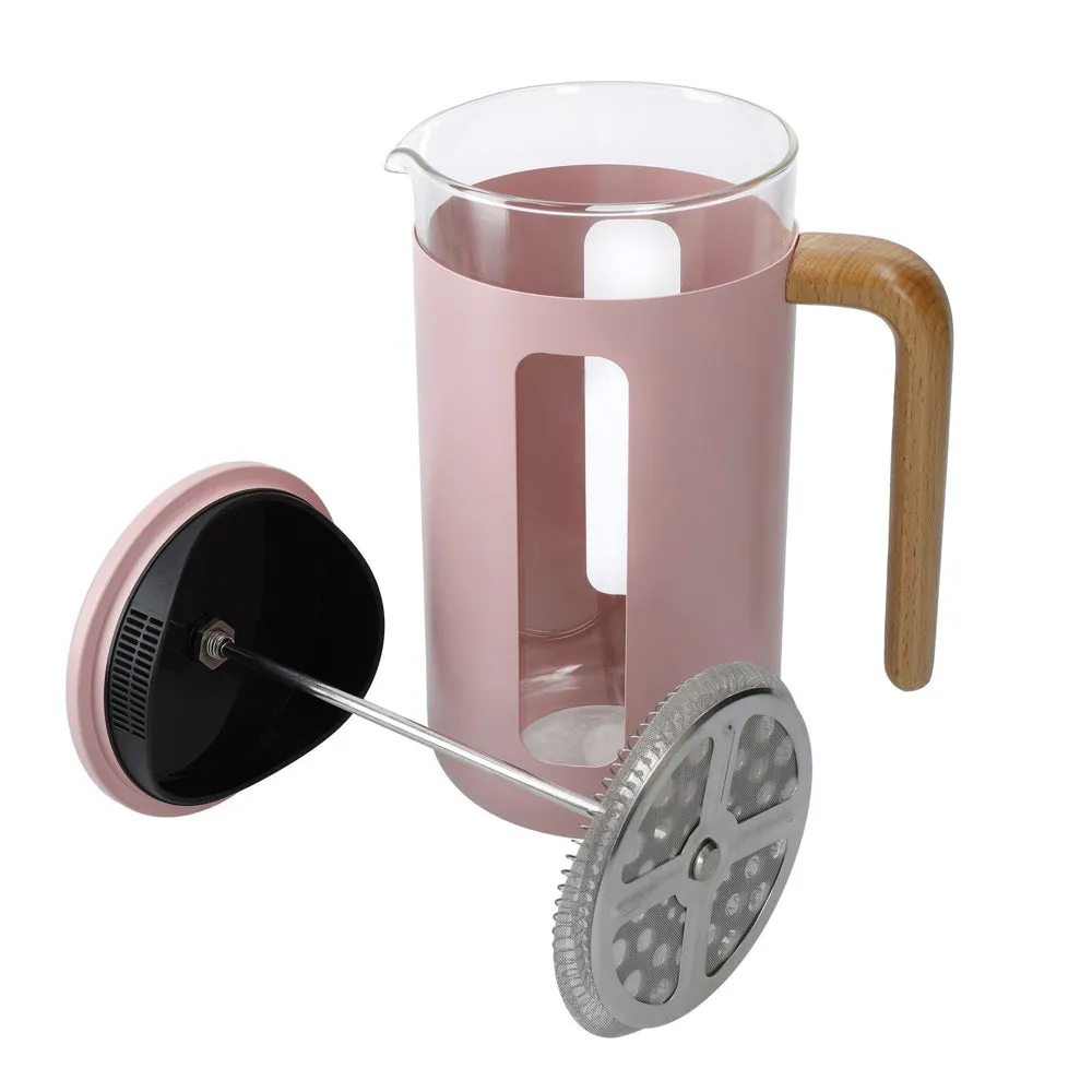 La Cafetiere Pisa 8-Cup 1L Stainless Steel/Glass Coffee French Press (Pink)