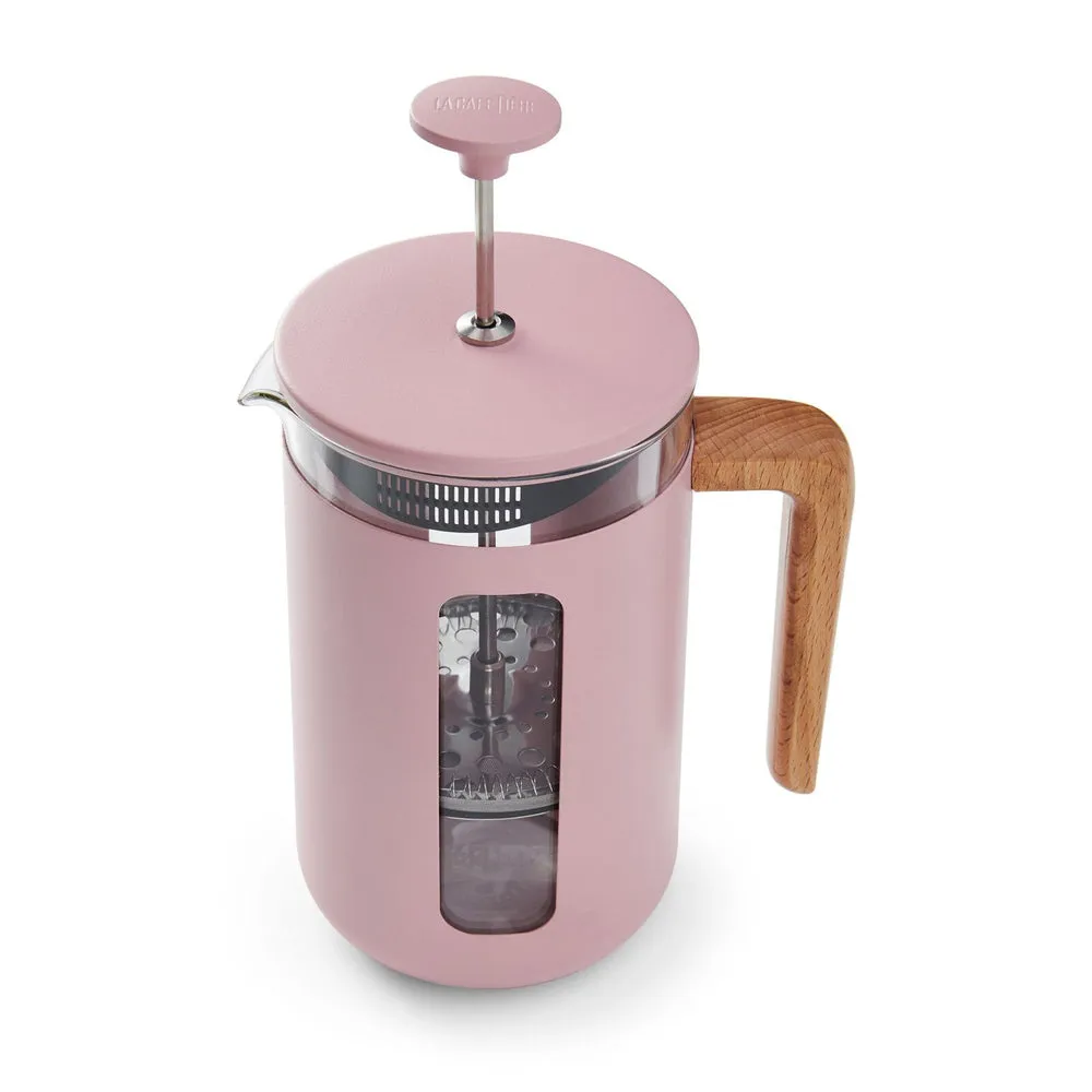 La Cafetiere Pisa 8-Cup 1L Stainless Steel/Glass Coffee French Press (Pink)