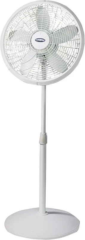 Lasko 1820 Adjustable Pedestal Fan, 120 V, 18 in Dia Blade, Plastic Housing Material, Sandstone :EA: QUANTITY: 1