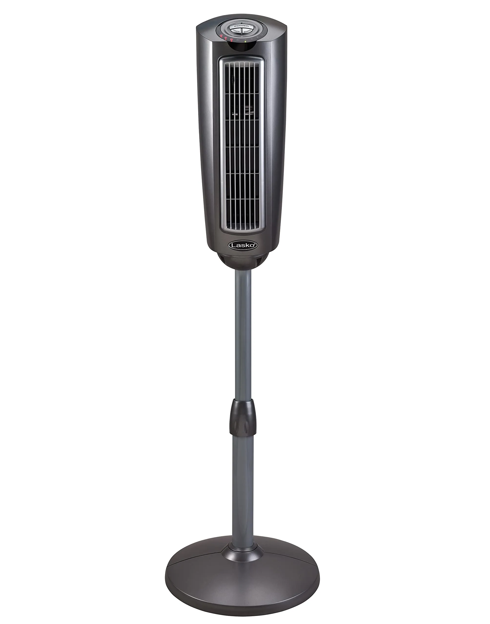 Lasko 2535 52″ Space-Saving Pedestal Tower Fan with Remote Control