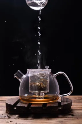 Lazy Pour, 
Glass Teapot 900ml