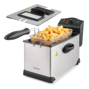 Lewis's Deep Fat Fryer 3L - Stainless Steel