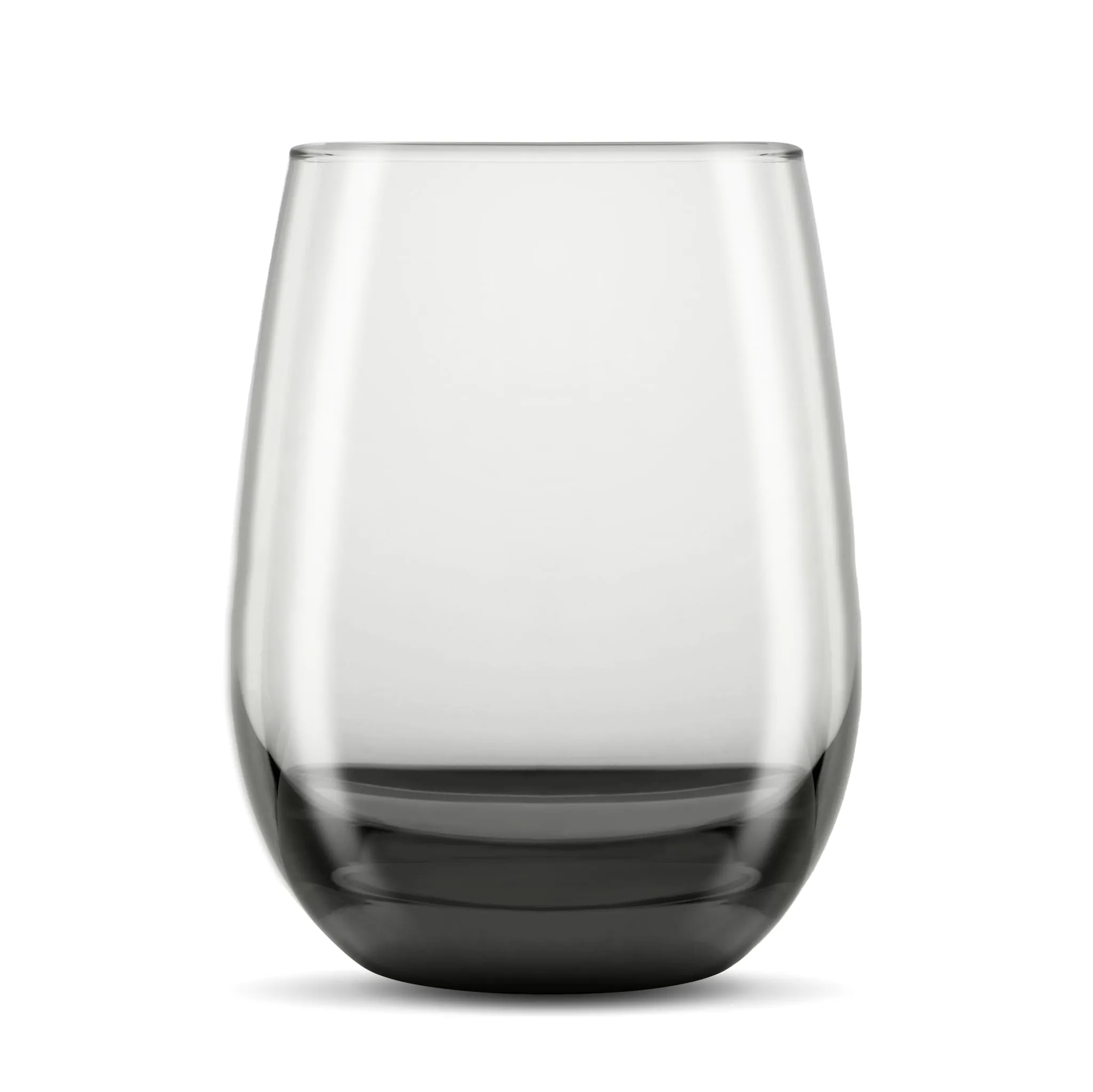 Libbey Classic Smoke All Purpose Stemless Wine Glasses, 15.25 ounce, Set of 6