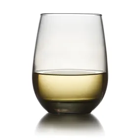 Libbey Classic Smoke All Purpose Stemless Wine Glasses, 15.25 ounce, Set of 6