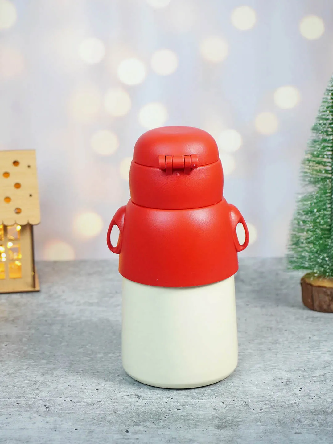 Little Surprise Box Festive Christmas Themed Stainless Steel Water Bottle For Toddlers & Kids