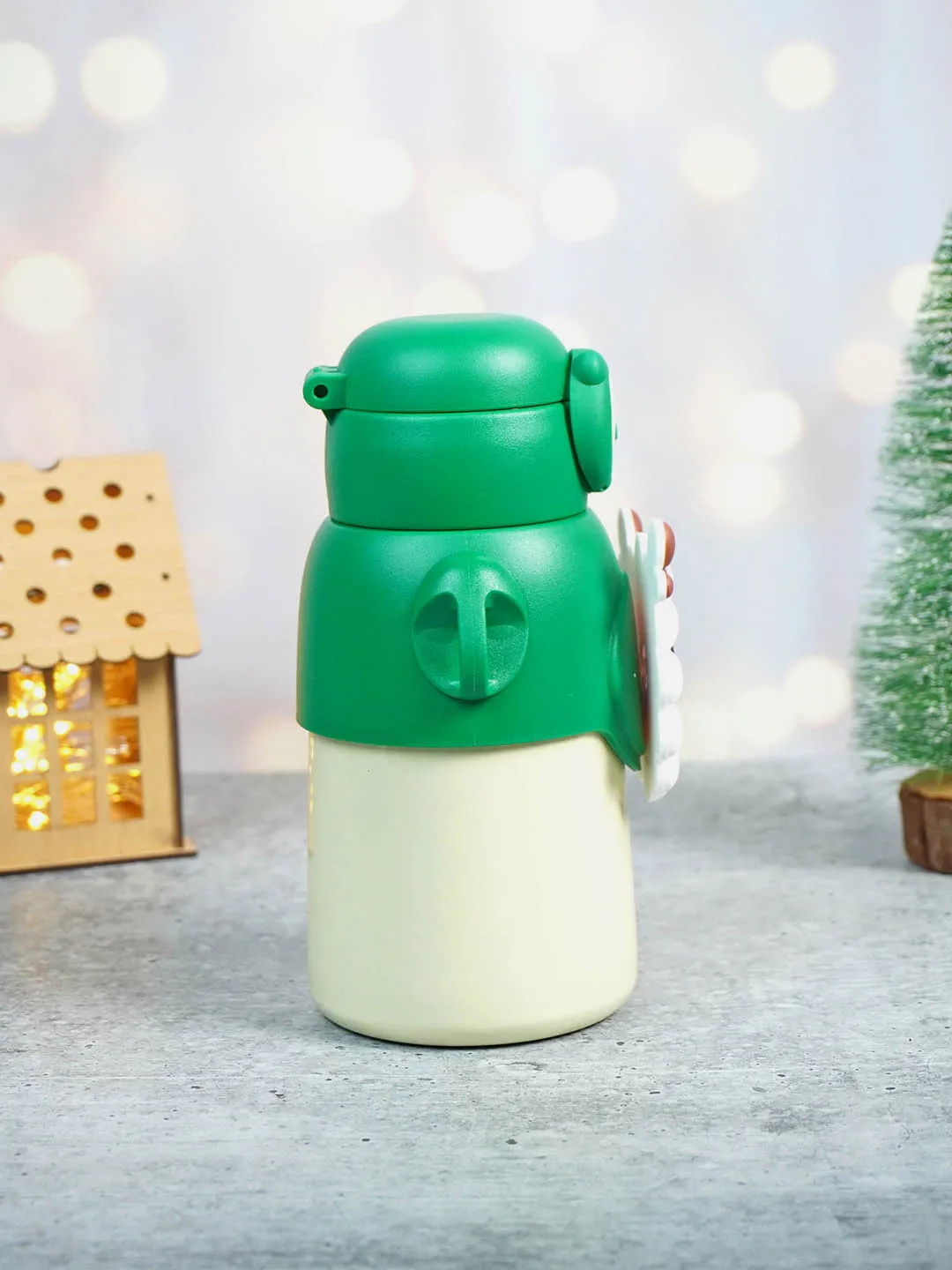 Little Surprise Box Festive Christmas Themed Stainless Steel Water Bottle For Toddlers & Kids