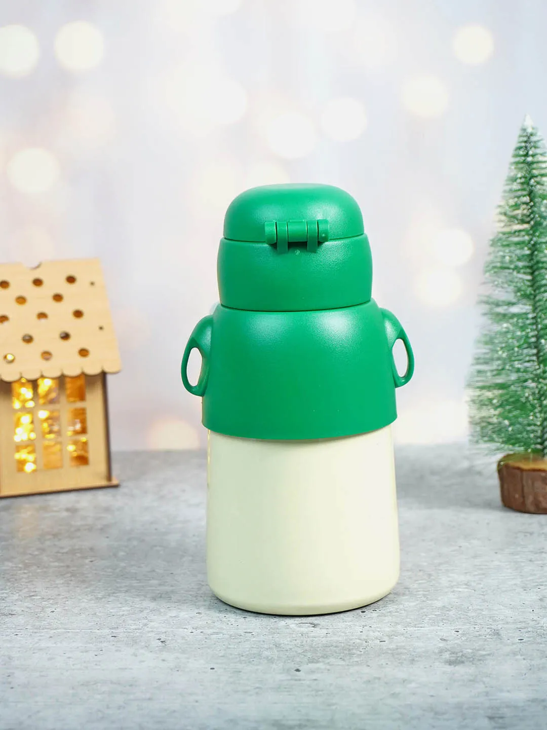 Little Surprise Box Festive Christmas Themed Stainless Steel Water Bottle For Toddlers & Kids