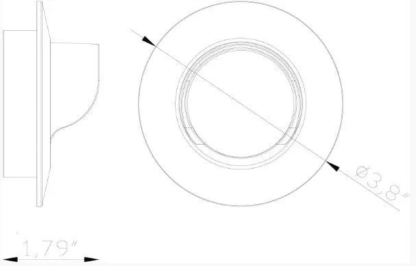 Lumien Macro Light, Recessed, Circular, Shroud Accessory