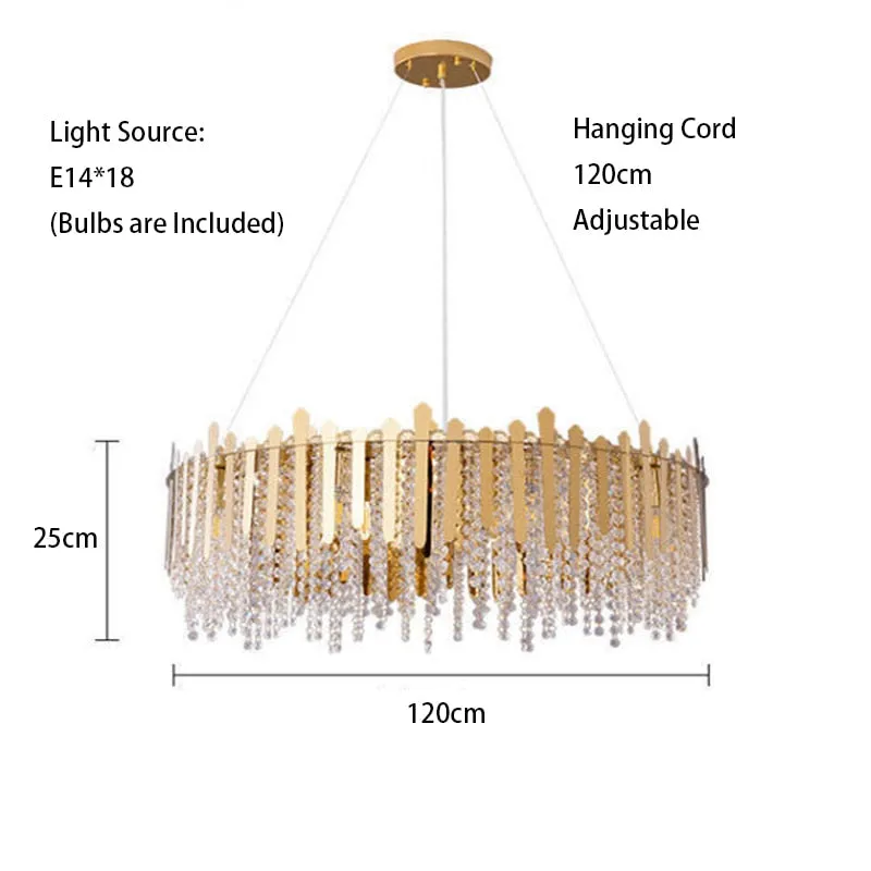 Luxury Dimmable LED Ceiling Chandeliers - Glass Gold Hanging Lamps with Remote Control for Home Decor & Dining Table Lustres