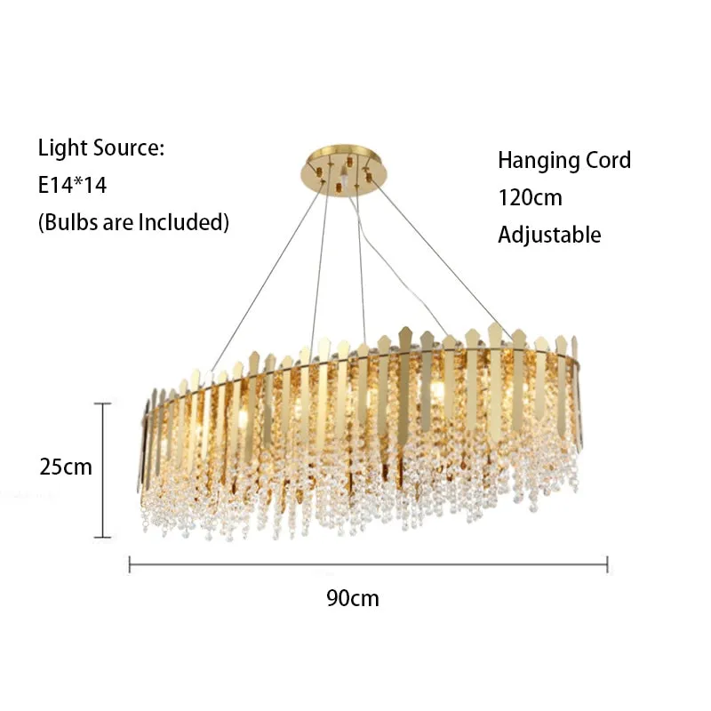 Luxury Dimmable LED Ceiling Chandeliers - Glass Gold Hanging Lamps with Remote Control for Home Decor & Dining Table Lustres