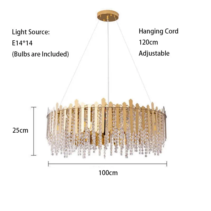 Luxury Dimmable LED Ceiling Chandeliers - Glass Gold Hanging Lamps with Remote Control for Home Decor & Dining Table Lustres