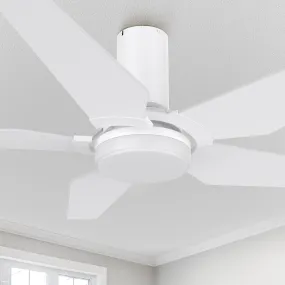 Maclean Low Profile Ceiling Fan with Light and Remote 48 inch