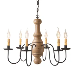 Maple Glenn Wood Chandelier in Americana Pearwood