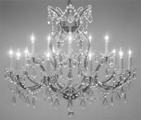 Maria Theresa Chandelier Crystal Lighting Chandeliers Lights Fixture Pendant Ceiling Lamp For Dining Room Entryway Living Room H28" X W37" - A83-Cs/1514/15 1