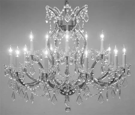 Maria Theresa Chandelier Crystal Lighting Chandeliers Lights Fixture Pendant Ceiling Lamp For Dining Room Entryway Living Room H28" X W37" - A83-Cs/1514/15 1