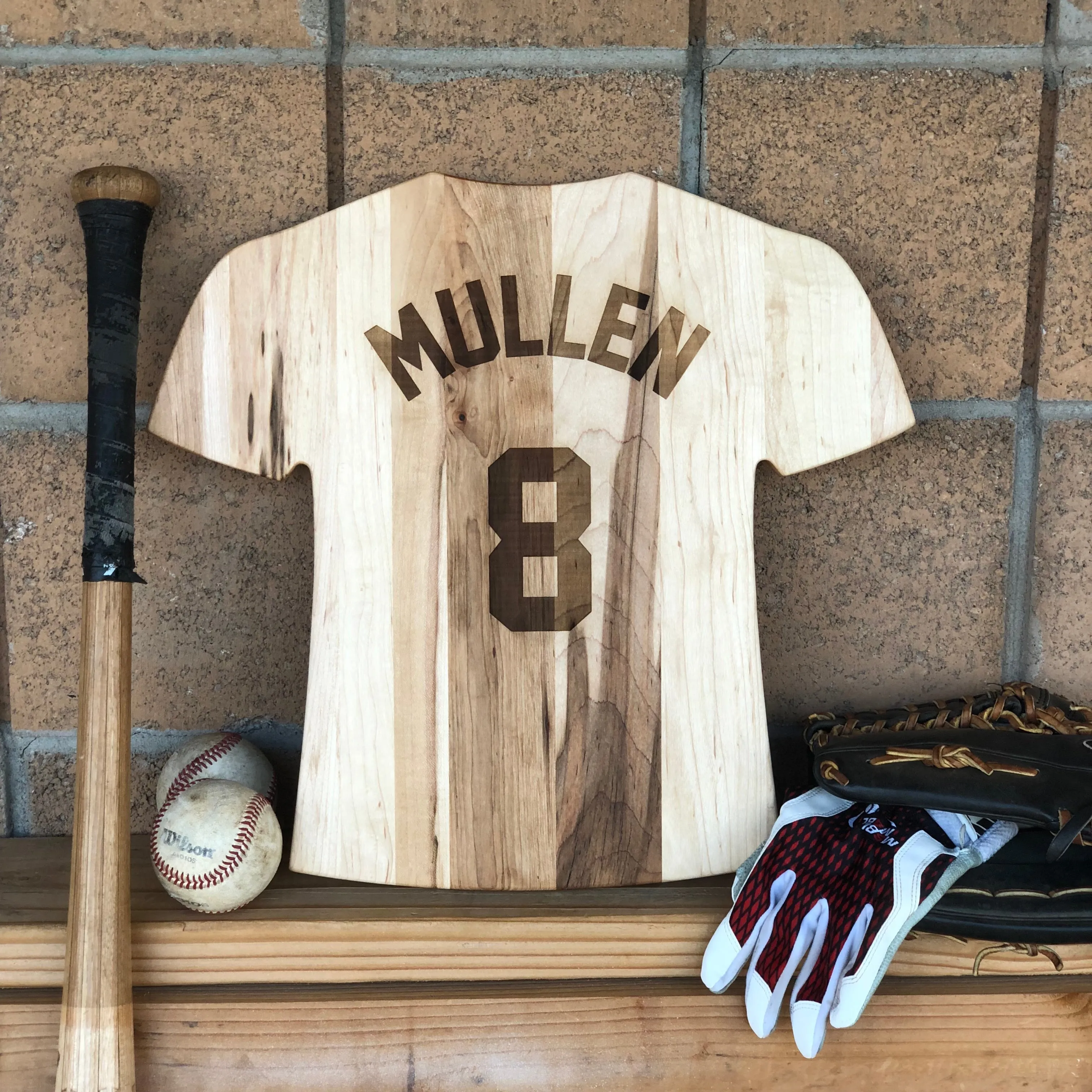 Milwaukee Brewers Team Jersey Cutting Board | Customize With Your Name & Number | Add a Personalized Note