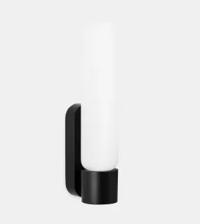 Nado Dresda opal & black bathroom wall light IP44 - ID 13040