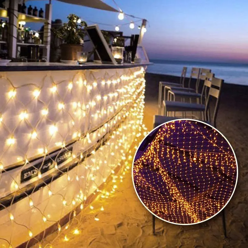 Net mesh led light - 200 light points for outdoor use