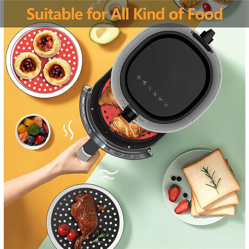 Non-Stick Silicone Air Fryer Basket Mats