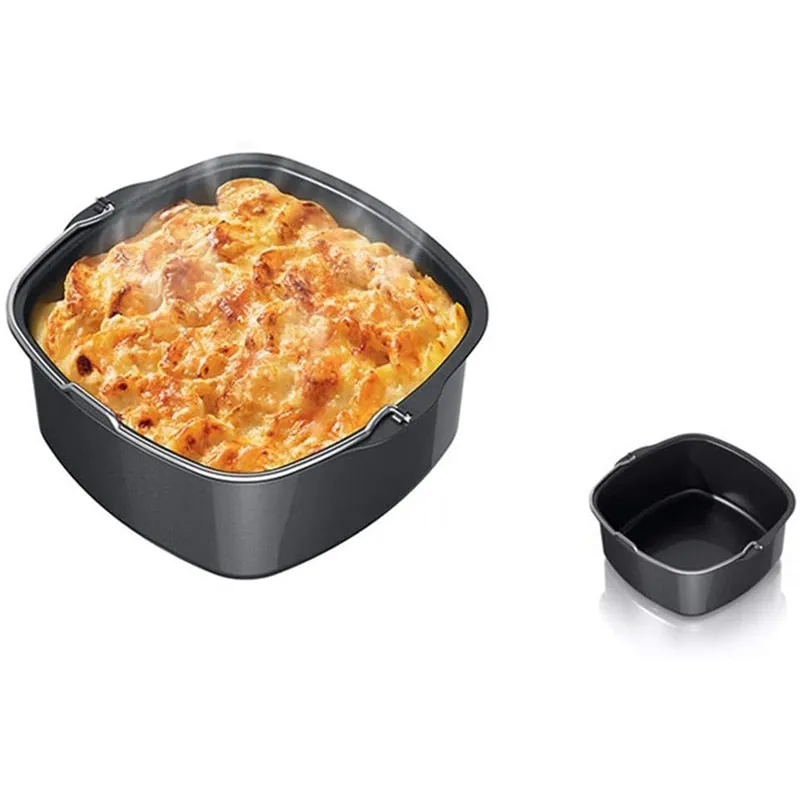 Nonstick Bakeware,Air Fryer Electric Fryer Accessory Non-Stick Baking Dish Roasting Tin Tray for  HD9860