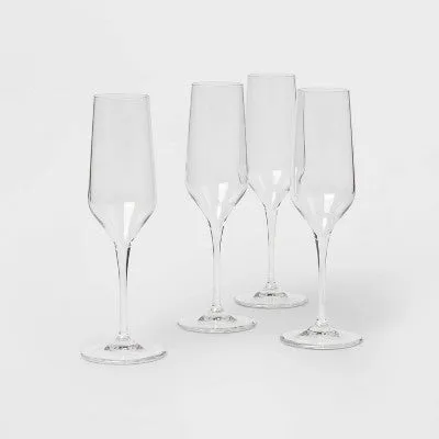 Open Box - 8oz 4pk Glass Atherton Champagne Glasses - Threshold