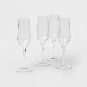 Open Box - 8oz 4pk Glass Atherton Champagne Glasses - Threshold