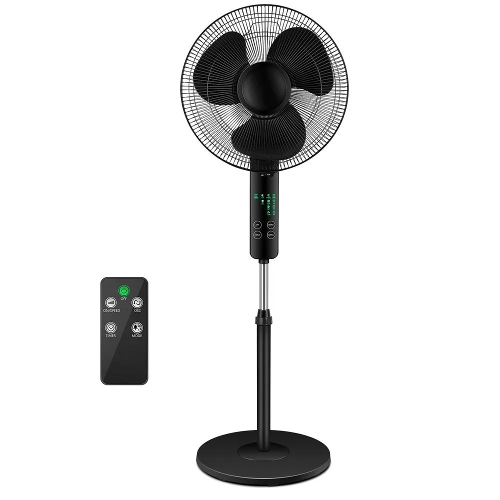 Oscillating Standing Fan with Remote Control-16inch