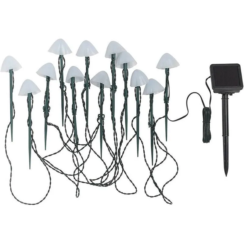 Outdoor Solar LED Mushroom Lights Patio String Lights