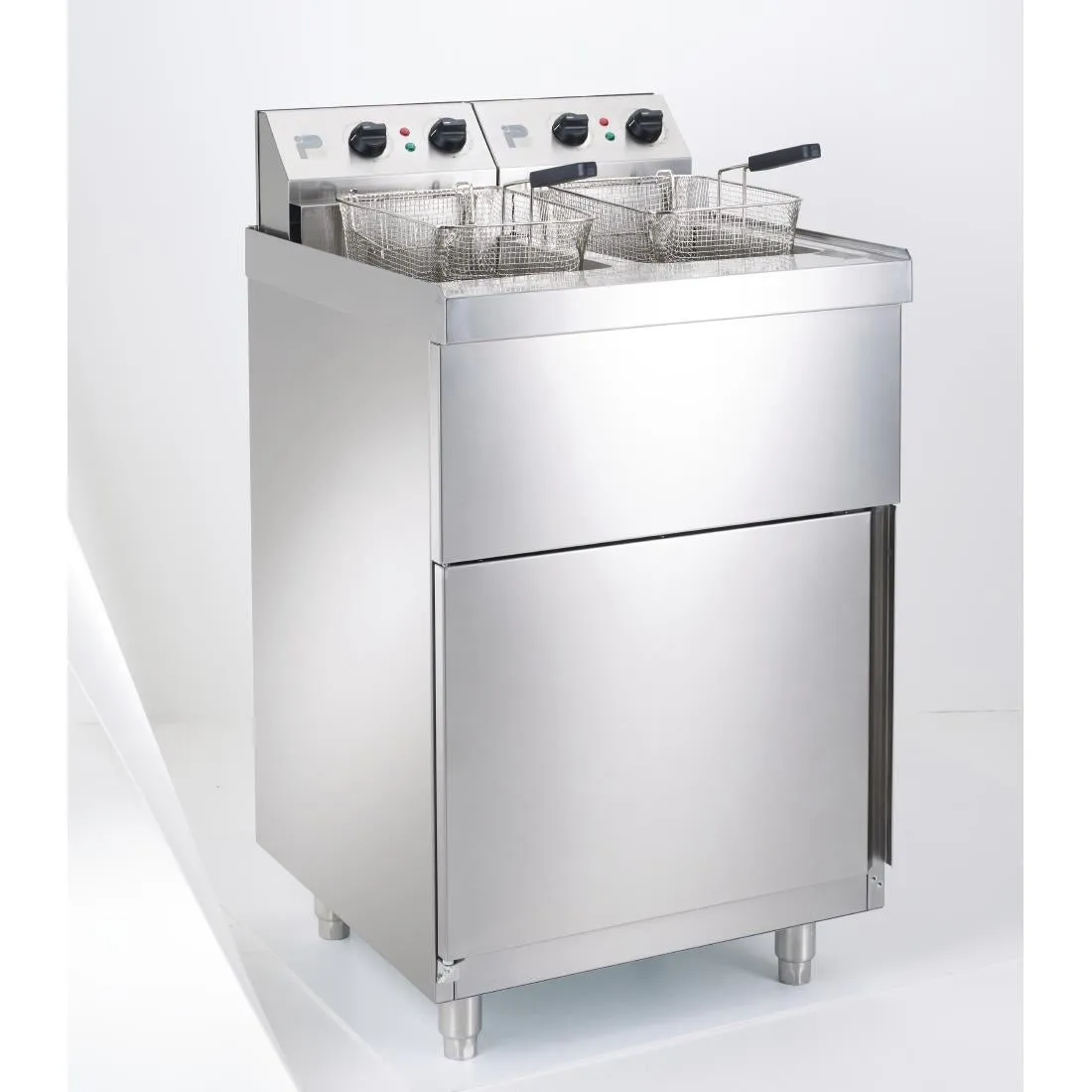 Parry Twin Tank Twin Basket Free Standing Electric Fryer NPDPF9