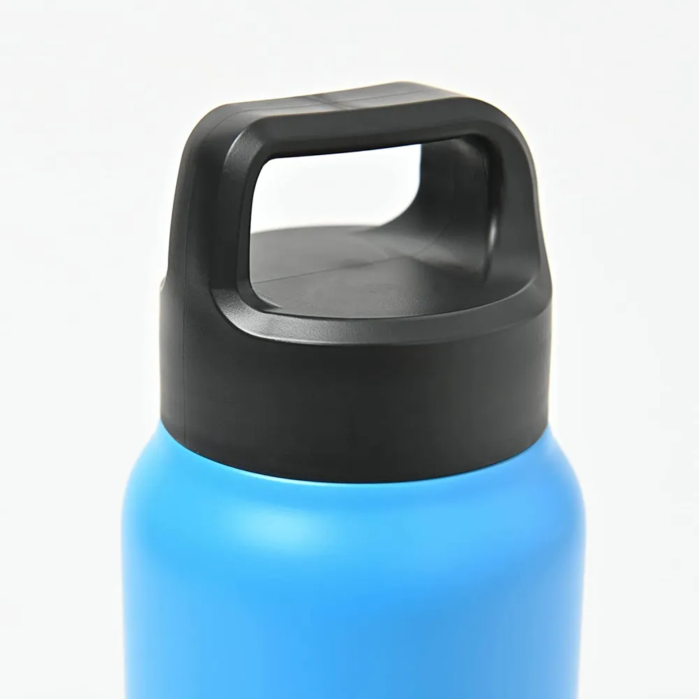 Peacock 0.80L Handle Lid Bottle - Blue