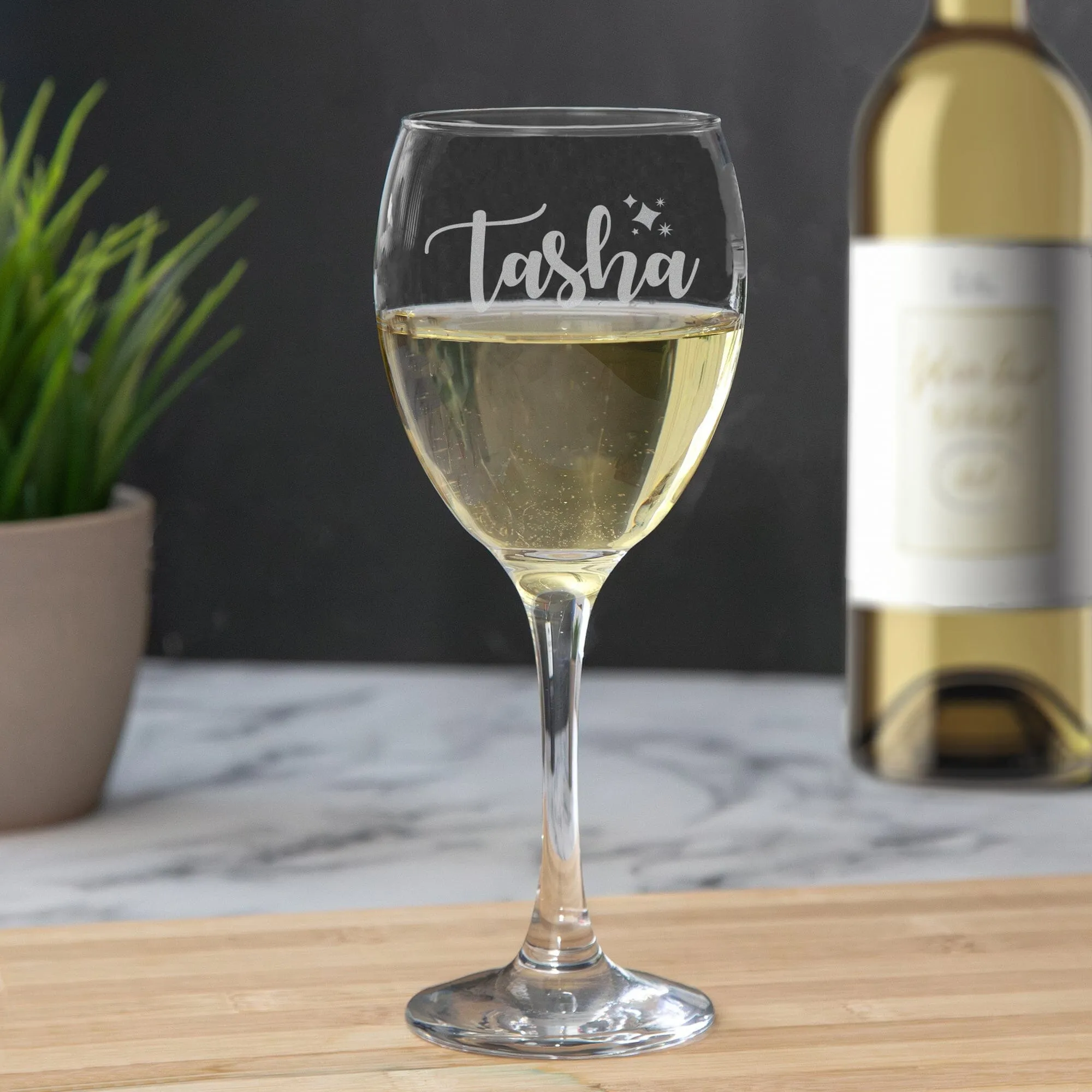 Personalised Stars Wine Glass