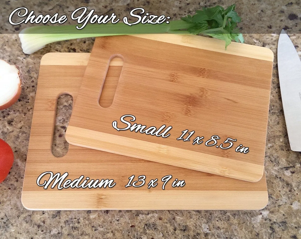 Personalized Engraved Cutting Board with Eat Drink Be Married Custom Wedding Wood Cutting Board for Newlyweds Just Married Housewarming Gift