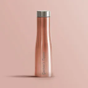 Personalized Stainless Steel Water Bottles for Home Office Restaurants Cafe-Rose Gold 750ml