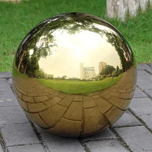 Pinakine® 304 Stainless Hollow Ball Seamless Mirror Ball Sphere Home Garden Deco 90Mm|60023434PNKL