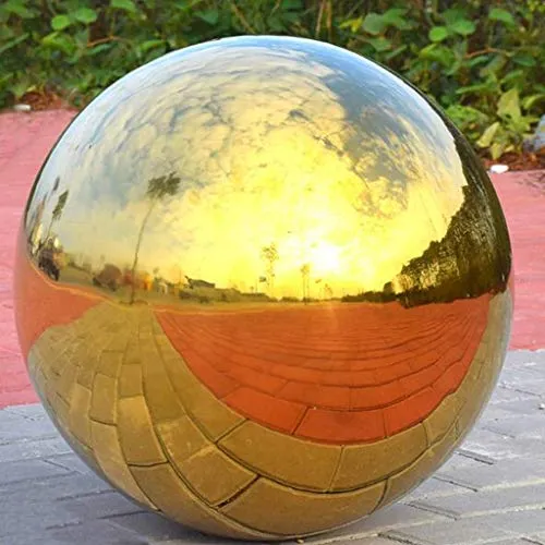 Pinakine® 304 Stainless Hollow Ball Seamless Mirror Ball Sphere Home Garden Deco 90Mm|60023434PNKL