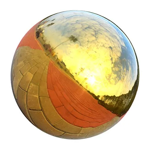 Pinakine® 304 Stainless Hollow Ball Seamless Mirror Ball Sphere Home Garden Deco 90Mm|60023434PNKL